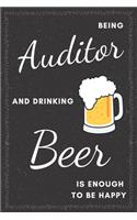 Auditor & Drinking Beer Notebook