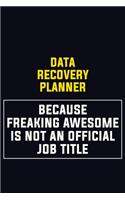Data Recovery Planner Because Freaking Awesome Is Not An Official Job Title
