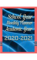 School Year Monthly Planner Academic Year 2020-2021