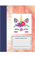 Primary Composition: College Ruled - 110 pages - 7.44 X 9.69". SOFT COVE(2 Unicorn)