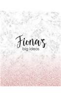 Fiona's Big Ideas: Personalized Notebook - 8x10 Lined Women's Journal