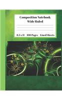 Composition Notebook Wide Ruled Lined Sheets