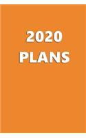 2020 Weekly Planner 2020 Plans Orange Color 134 Pages