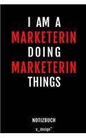 Notizbuch für Marketer / Marketerin: Originelle Geschenk-Idee [120 Seiten gepunktet Punkte-Raster blanko Papier]