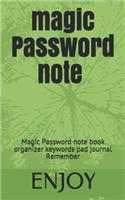 Password note book organizer keywords pad journal Remember
