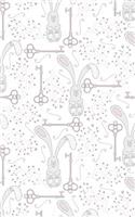Rabbit And Keys - Lined Notebook with Margins - 5x8