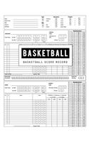 Basketball Score Record: Basketball Game Record Book, Basketball Score Keeper, Fouls, Scoring, Free Throws, Running score for both the home and visiting teams, Size 8.5 x 11