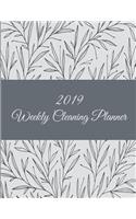 2019 Weekly Cleaning Planner: Art Floral Book, 2019 Weekly Cleaning Checklist, Household Chores List, Cleaning Routine Weekly Cleaning Checklist 8.5" X 11" Cleaning and Organizing Your House