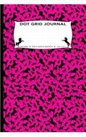 Dot Grid Journal: Unicorns all over pattern, Dot Grid Journal flexible precise journaling or easy drawing, games, connecting boxes, tables, planner, to do list, .2 in