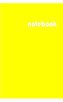 Notebook: Blank Notebook, Yellow, Large (8.5 X 11 Inches) Unruled