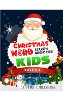 Christmas Word Search Book For Kids Ages 6-8