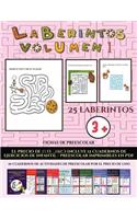 Fichas de preescolar (Laberintos - Volumen 1): (25 fichas imprimibles con laberintos a todo color para niños de preescolar/infantil)