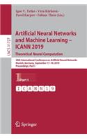 Artificial Neural Networks and Machine Learning – ICANN 2019: Theoretical Neural Computation