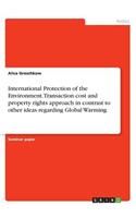 International Protection of the Environment. Transaction cost and property rights approach in contrast to other ideas regarding Global Warming