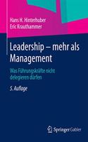 Leadership -- Mehr ALS Management