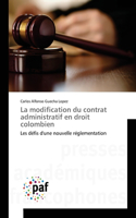 modification du contrat administratif en droit colombien