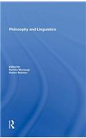 Philosophy and Linguistics