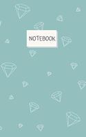 Notebook: 110 Pages Notebook or Journal 55 Blank-lined Pages and 55 Blank Pages Perfect Gift for the Office, College or School 5x8 Size