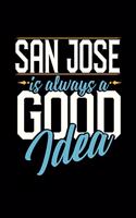 San Jose Is Always a Good Idea: 6x9 inches checkered notebook, 120 Pages, Composition Book and Journal, perfect gift idea for everyone whose favorite city is San Jose