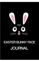 Easter Bunny Face Journal: Easter Journal, Egg Hunt Planning Organizer, Composition Notebook, Draw and Write Activity Book for Kids