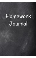 Homework Journal Chalkboard Design Lined Journal Pages