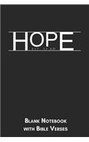Hope est 33 AD Blank Notebook with Bible Verses