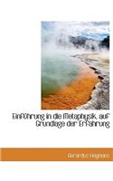 Einf Hrung in Die Metaphysik, Auf Grundlage Der Erfahrung