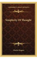 Simplicity of Thought