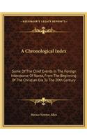 A Chronological Index