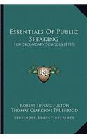 Essentials of Public Speaking