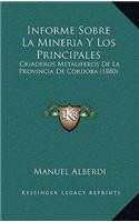 Informe Sobre La Mineria Y Los Principales