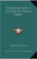 Introduction A L'Etude Du Droit (1885)