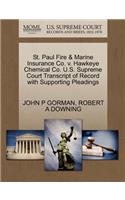 St. Paul Fire & Marine Insurance Co. V. Hawkeye Chemical Co. U.S. Supreme Court Transcript of Record with Supporting Pleadings