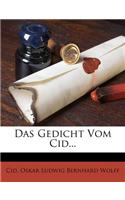 Das Gedicht Vom Cid...