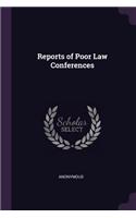 Reports of Poor Law Conferences