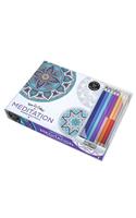 Vive Le Color! Meditation (Adult Coloring Book and Pencils): Color Therapy Kit