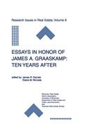 Essays in Honor of James A. Graaskamp: Ten Years After
