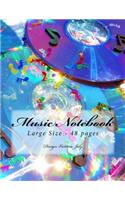 Music Notebook Large Size 48 pages: Original Design Type 2