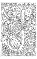 Color My Cover Journal - Creative Alphabet - J