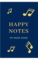 happy notes notebook for all music notes: put all your happy notes in one journal,