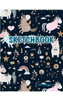 Unicorn Sketchbook 200 pages
