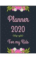 Planner 2020 for my kids: Jan 1, 2020 to Dec 31, 2020: Weekly & Monthly Planner + Calendar Views (2020 Pretty Simple Planners)