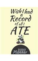 Wish I Had a Record of All I Ate