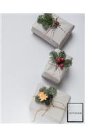 Christmas Time Lined Notebook Writing Pad Sketchbook