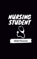 Nursing Student 2020 Planner: Daily & Weekly Monthly Organizer With Address logBook & Password tracker - Large 6" x 9" (2020 Pretty Simple Academic Calendar 2020).