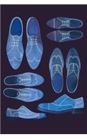 2020 Planner: A Week to View Diary and Organiser - Sunday Start with Blue Brogue Shoes Cover Art