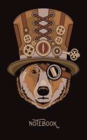 Steampunk Notebook - Vintage Bear
