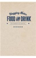 Blogging Notes-Food and Drink Reviewers Notebook