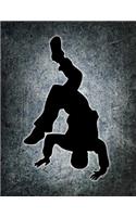 Breakdancing Notebook: Back to School Gift Journal for Boys, College-Ruled 120-Page Blank Lined, Letter Sized: 8.5 X 11 Inch; 21.59 X 27.94 CM