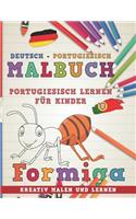 Malbuch Deutsch - Portugiesisch I Portugiesisch Lernen F